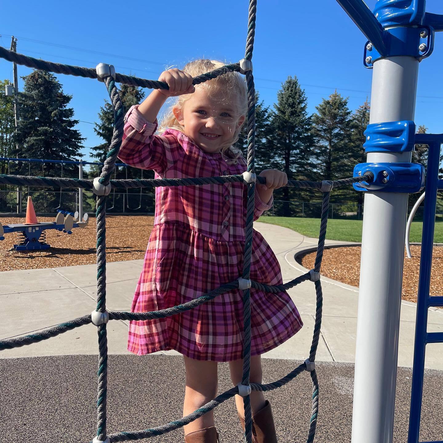 Elementary student on playground