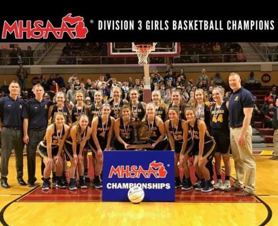 P-W 2019 Girls Basketball State Champions